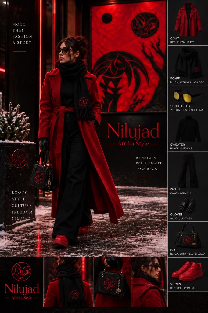 NILUJAD Afrika Style – fashion look inspired by the painting Afrika